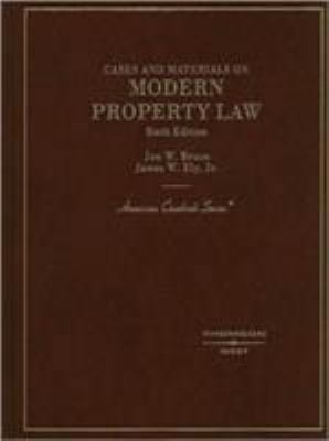 Cases and Materials on Modern Property Law, 6th... 0314168982 Book Cover