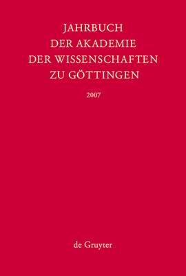 Jahrbuch der Göttinger Akademie der Wissenschaf... [German] 3110207788 Book Cover