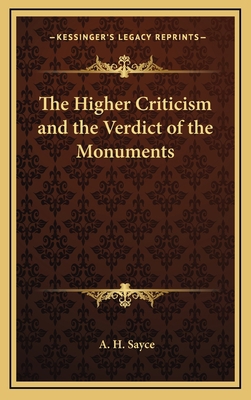 The Higher Criticism and the Verdict of the Mon... 1163328898 Book Cover