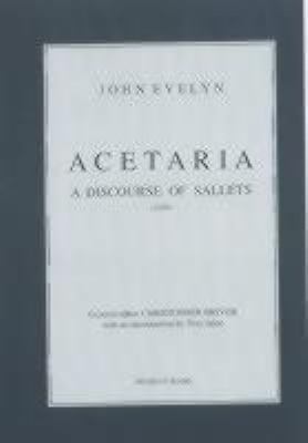 Acetaria: A Discourse of Sallets 1903018293 Book Cover