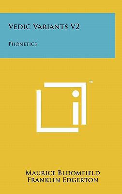 Vedic Variants V2: Phonetics 1258015382 Book Cover