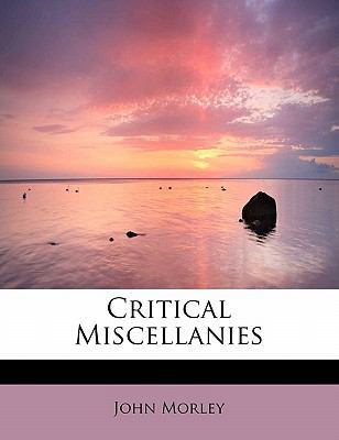 Critical Miscellanies 1437517668 Book Cover
