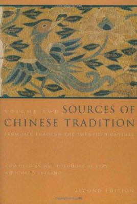 Sources of Chinese Tradition 0231022557 Book Cover