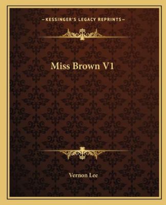 Miss Brown V1 1162674202 Book Cover