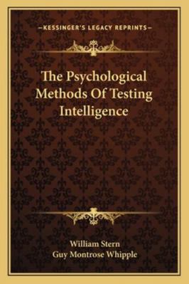 The Psychological Methods Of Testing Intelligence 1163084859 Book Cover