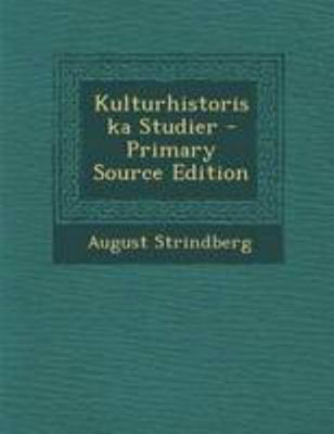 Kulturhistoriska Studier [Swedish] 1295031647 Book Cover