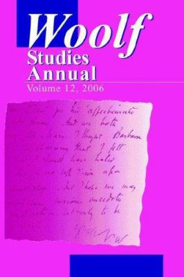 Woolf Studies Annual Volume 12 094447375X Book Cover