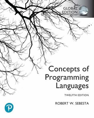 Concepts of Programming Languages, Global Edition 1292436824 Book Cover