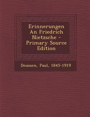 Erinnerungen an Friedrich Nietzsche [German] 1289666628 Book Cover