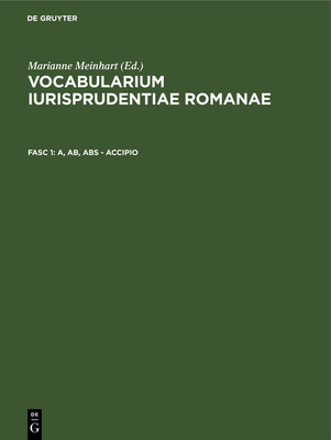 A, Ab, ABS - Accipio [Latin] 3110112590 Book Cover