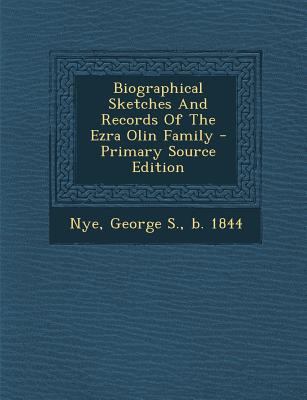 Biographical Sketches And Records Of The Ezra O... 1294083724 Book Cover