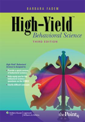 High-Yield Behavioral Science B01CCQBX3C Book Cover