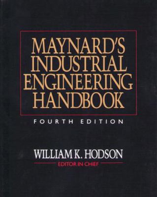 Maynard's Industrial Engineering Handbook 0070410860 Book Cover