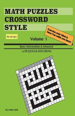Math Puzzles Crossword Style Vol 1 (travel size) 1546409424 Book Cover