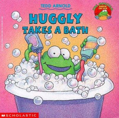Huggly Takes a Bath 0590117602 Book Cover