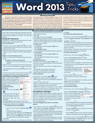 Word 2013 Tips & Tricks 1423220242 Book Cover