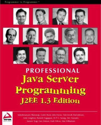 Professional Java Server Programming J2EE, 1.3 ... 1861005377 Book Cover
