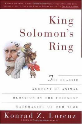 King Solomon's Ring: New Light on Animals' Ways 0452011752 Book Cover