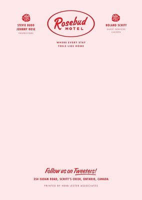 Rosebud Motel: Fictional Hotel Notepad Set 183821674X Book Cover