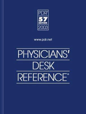 2003 Physicians' Desk Reference 1563634457 Book Cover