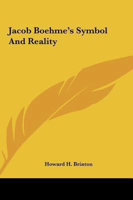 Jacob Boehme's Symbol And Reality 1161568972 Book Cover