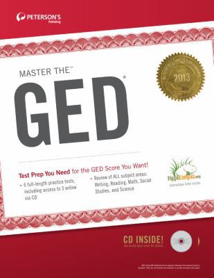 Peterson's Master the GED 2013 0768936047 Book Cover
