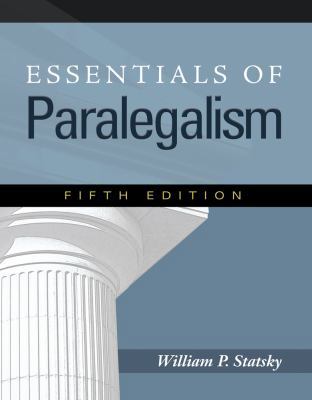 Essentials of Paralegalism 1435427815 Book Cover