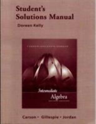 Intermediate Algebra: Student's Solutions Manual 0321375122 Book Cover