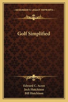 Golf Simplified 1163195502 Book Cover