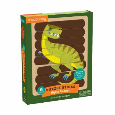 Toy Mudpuppy Mighty Dinosaurs Puzzle Sticks (24 Piece) Book