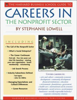 Careers in the Nonprofit Sector 157851231X Book Cover