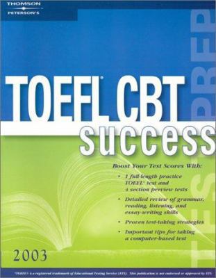 Toefl Cbt Success 2003: Test Prep 076890949X Book Cover
