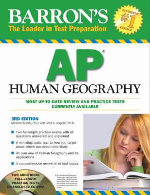 Barron's AP Human Geography [With CDROM] 0764197037 Book Cover