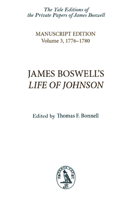 James Boswell's Life of Johnson: Manuscript Edi... 0748606041 Book Cover