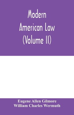 Modern American law: a systematic and comprehen... 9354006051 Book Cover