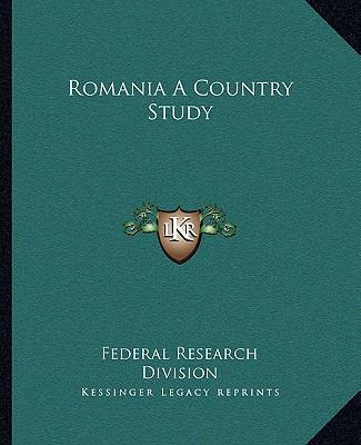 Romania A Country Study 1162682477 Book Cover