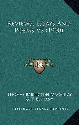 Reviews, Essays and Poems V2 (1900) 1164455443 Book Cover