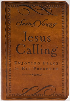 Jesus Calling, Small Brown Leathersoft, with Sc... 0718042824 Book Cover