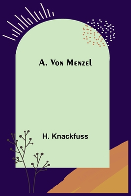 A. von Menzel [German] 9356708126 Book Cover