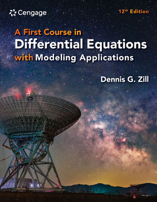 A First Course in Differential Equations with M... 0357760190 Book Cover