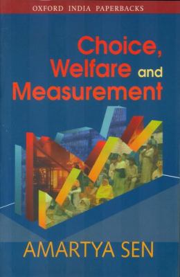 Oxford University Press Choice Welfare And Meas... 0195651324 Book Cover