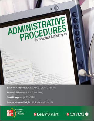 Administrative Procedures for Medical Assisting 0077340078 Book Cover