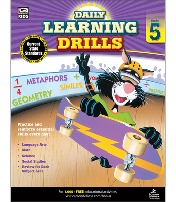 Daily Learning Drills, Grade 5 B00QFWQ7LI Book Cover
