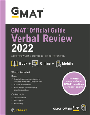 GMAT Official Guide Verbal Review 2022: Book + ... 1119793793 Book Cover