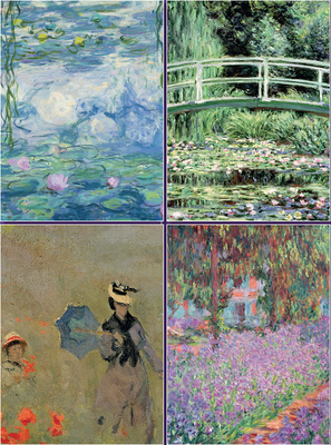 Set of 4 Magnetic Notepads: Monet 0754833127 Book Cover