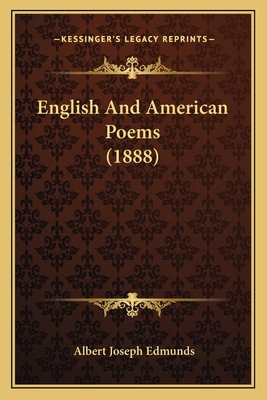 English And American Poems (1888) 1165411768 Book Cover