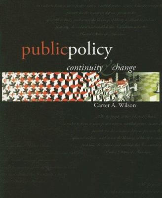 Public Policy: Continuity and Change 0072432004 Book Cover