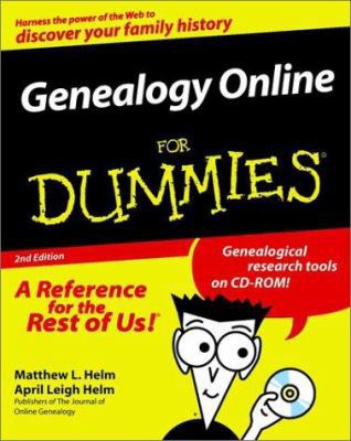Genealogy Online for Dummies 0764505432 Book Cover
