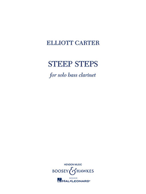 Steep Steps: For Bass Clarinet 1423410378 Book Cover