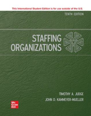 ISE Staffing Organizations (ISE HED IRWIN MANAG... 1260597601 Book Cover